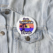 Fort Lauderdale Florida Ronde Button 7,6 Cm (In situ)