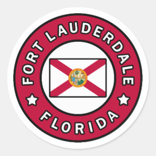 Fort Lauderdale Florida Ronde Sticker