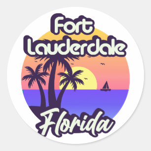 Fort Lauderdale Florida Ronde Sticker