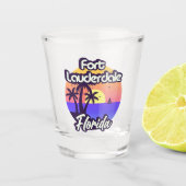 Fort Lauderdale Florida Shot Glas (Voorkant)