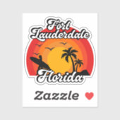 Fort Lauderdale, Florida Sticker (Vel)
