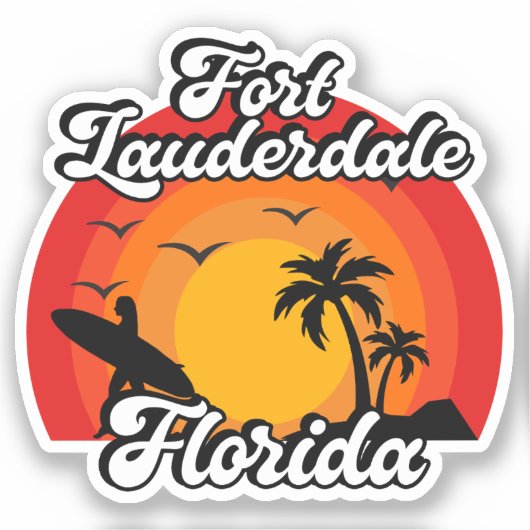 Fort Lauderdale, Florida Sticker (Voorkant)