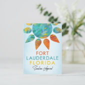 Fort Lauderdale Florida Sunshine Travel Briefkaart (Staand voorkant)