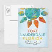 Fort Lauderdale Florida Sunshine Travel Briefkaart (Voorkant / Achterkant)