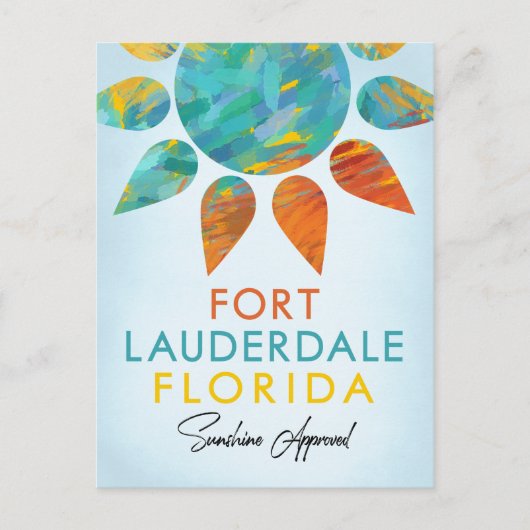 Fort Lauderdale Florida Sunshine Travel Briefkaart (Voorkant)
