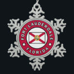 Fort Lauderdale Florida Tin Sneeuwvlok Ornament<br><div class="desc">Fort Lauderdale Florida</div>