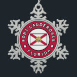 Fort Lauderdale Florida Tin Sneeuwvlok Ornament<br><div class="desc">Fort Lauderdale Florida</div>