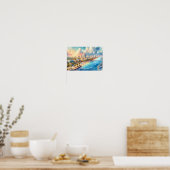 Fort Lauderdale Florida Travel Places waterverf Poster (Keuken)