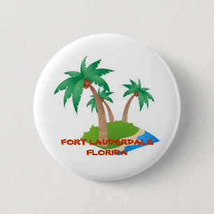 Fort Lauderdale Florida, Tropische Vacation Button
