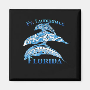 Fort Lauderdale Florida Vacation Tribal Dolphins Magneet