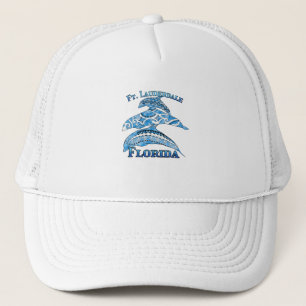 Fort Lauderdale Florida Vacation Tribal Dolphins Trucker Pet