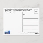 Fort Lauderdale, Florida, VS Briefkaart (Achterkant)
