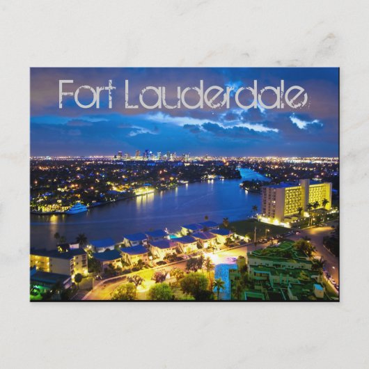 Fort Lauderdale, Florida, VS Briefkaart (Voorkant)