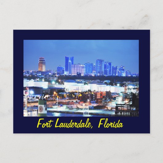 Fort Lauderdale, Florida, VS Briefkaart (Voorkant)
