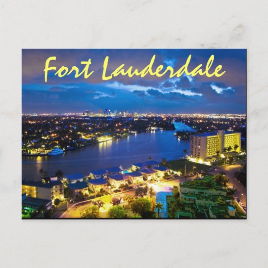 Fort Lauderdale, Florida, VS Briefkaart (Voorkant)
