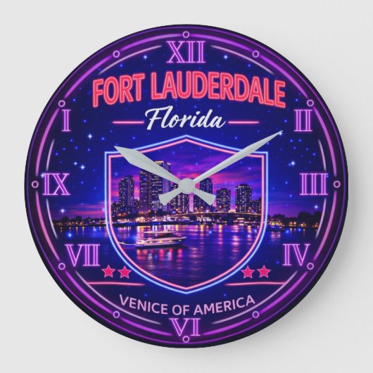 Fort Lauderdale Florida Waterfront Grote Klok (Voorkant)