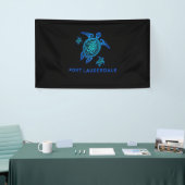 Fort Lauderdale Florida Zee Blue Tribal Turtle Spandoek (Beurs)