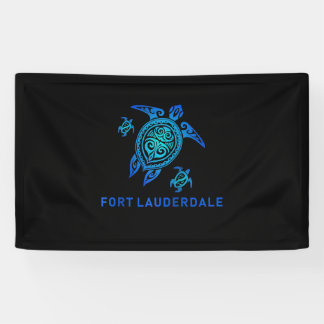 Fort Lauderdale Florida Zee Blue Tribal Turtle Spandoek