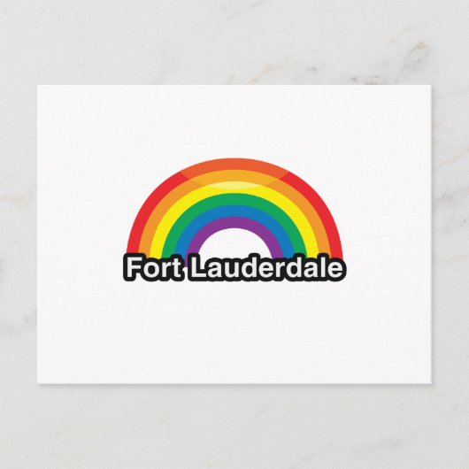FORT LAUDERDALE LGBT PRIDE RAINBOW - PNG.NL BRIEFKAART (Voorkant)