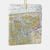 Fort Lauderdale Nautical Chart Keramisch Ornament (Rechts)