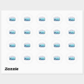 Fort Lauderdale Ronde Sticker (Vel)
