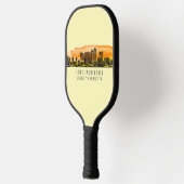 Fort Lauderdale Skyline & Coordinates Pickleball Paddle (Links)