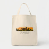 Fort Lauderdale Skyline & Coordinates Tote Bag