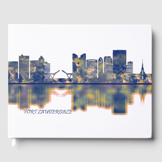 Fort Lauderdale Skyline Gastenboek (Voorkant)
