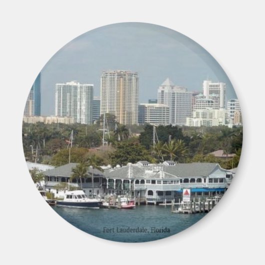Fort Lauderdale Skyline Magneet (Voorkant)