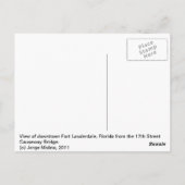 Fort Lauderdale, Venetië van Amerika Briefkaart (Achterkant)