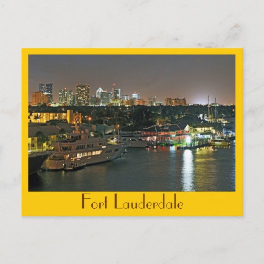 Fort Lauderdale, Venetië van Amerika Briefkaart (Voorkant)