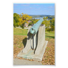Fort Leavenworth Cannon, Kansas Foto Afdruk