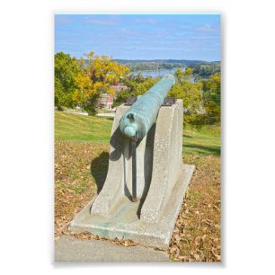 Fort Leavenworth Cannon, Kansas Foto Afdruk