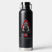 Fort Liberty Black 32 oz vacuüm geïsoleerde fles (Voorkant)