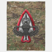 Fort Liberty Camo Fleece Deken (Voorkant)