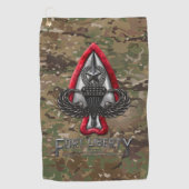 Fort Liberty Camo Golfhanddoek (Voorkant)