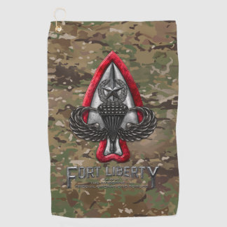 Fort Liberty Camo Golfhanddoek