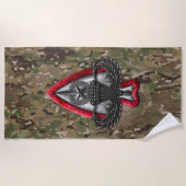 Fort Liberty Camo Strandlaken (geen tekst) (Voorkant)