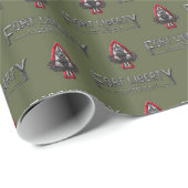 Fort Liberty Military Green Wrapping Paper Cadeaupapier (Rol Hoek)