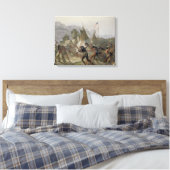 Fort Mackenzie, 28 augustus 1833, bord 42 van Vo Canvas Afdruk (Insitu (Slaapkamer))