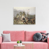 Fort Mackenzie, 28 augustus 1833, bord 42 van Vo Canvas Afdruk (Insitu (Woonkamer))