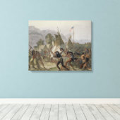 Fort Mackenzie, 28 augustus 1833, bord 42 van Vo Canvas Afdruk (Insitu (Houten vloer))