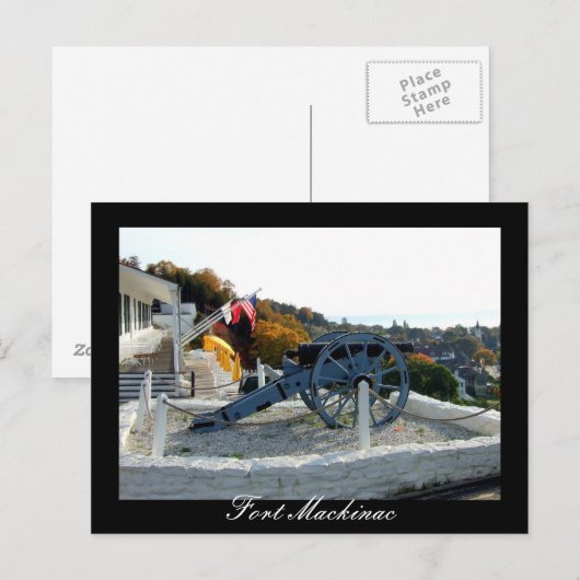 Fort Mackinac Briefkaart (Voorkant / Achterkant)