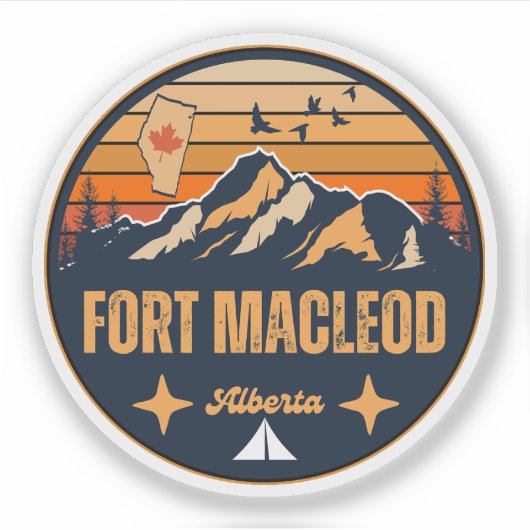 Fort Macleod, Alberta Sticker (Voorkant)