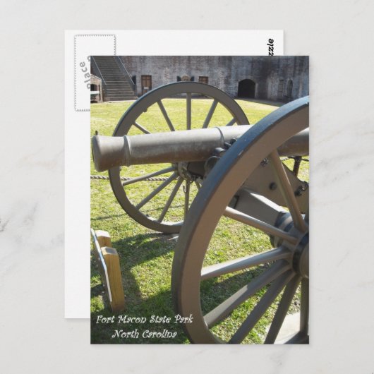 Fort Macon State Park NC Briefkaart (Voorkant / Achterkant)