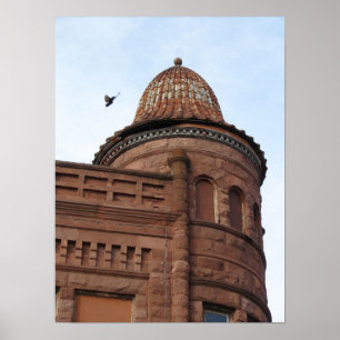 Fort Madison, Iowa Building en Pigeon Poster