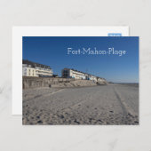 Fort-Mahon-Plage, Beach Uitzicht, Frankrijk Briefkaart (Voorkant / Achterkant)