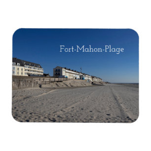 Fort-Mahon-Plage, Beach Uitzicht, Frankrijk Magneet