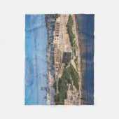 Fort Manoel en Sliema uit Valletta, Malta Fleece Deken (Voorkant)