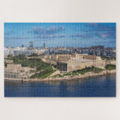 Fort Manoel en Sliema uit Valletta, Malta Legpuzzel (Horizontaal)
